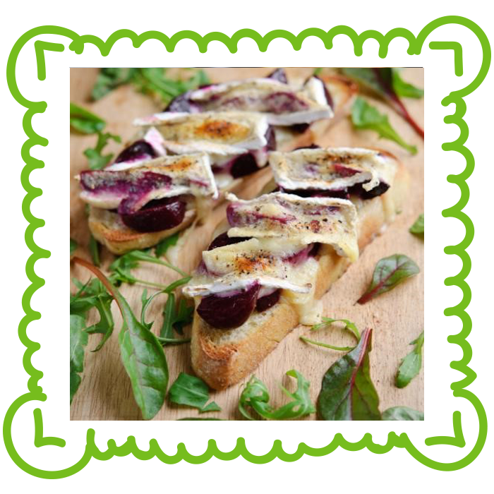 Beetroot-Melted-Brie-on-toast
